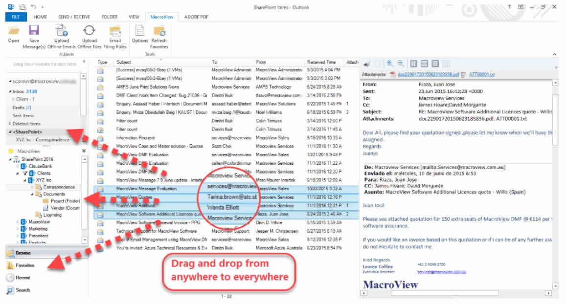 Outlook-Sharepoint